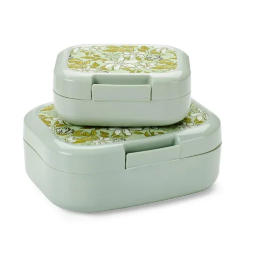 FRESHMOOD Boîte à Snack Avec Clip Seafoam + Motif Loulou Sea Foam (vert)^CASA Discount