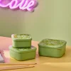 FRESHMOOD Boîtes à Snack Set De 3 Seafoam + Motif Loulou Seafoam (vert)^CASA Outlet