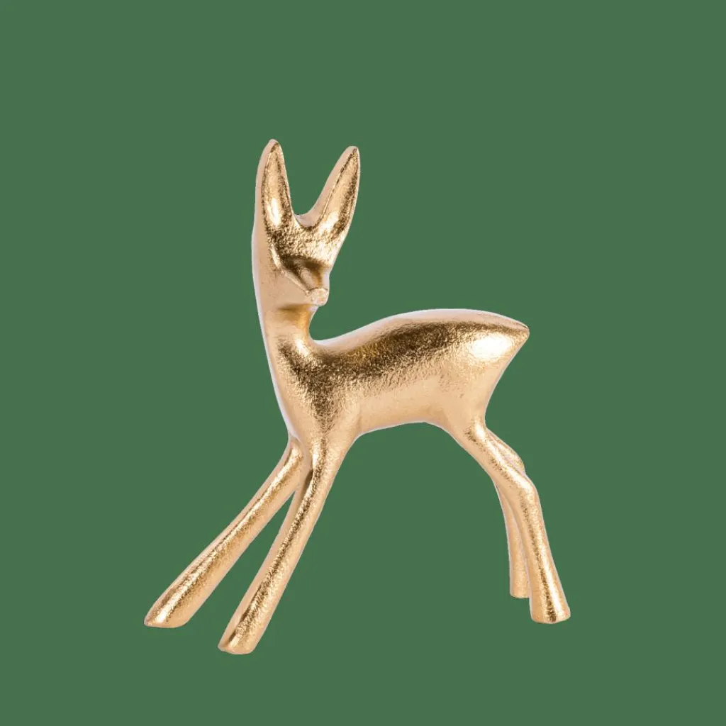 GOLDY Décoratif Cerf Doré^CASA Best