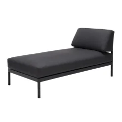 HANNA Chaise Longue Teck Noir^CASA Clearance