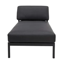 HANNA Chaise Longue Teck Noir^CASA Clearance