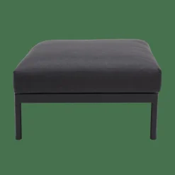 HANNA Lounge Teck Repose-pied Noir, Naturel^CASA Best