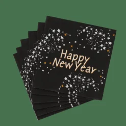 HAPPY NY Set De 20 Serviettes Vert^CASA Hot