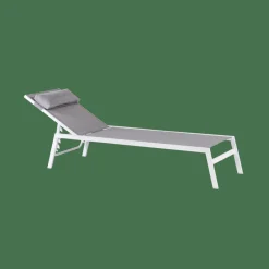 HUGO Chaise Longue Blanc, Gris^CASA Online