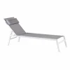 HUGO Chaise Longue Set De 2 Blanc / Gris^CASA Online