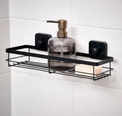 INDUSTRIA Panier De Douche Avec Ventouses Noir^CASA Sale
