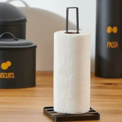 INDUSTRIA Porte Essuie-tout Noir^CASA Discount