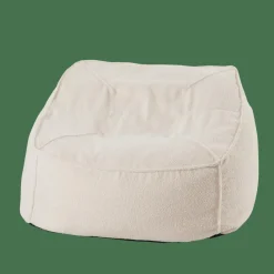 JACKI Fauteuil Pouf Poire Blanc^CASA