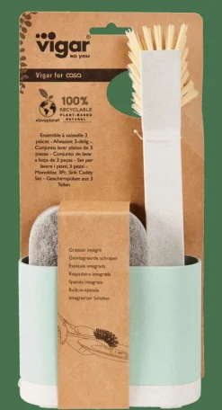 JASMIN Brosse Vaisselle Avec éponge Vert^CASA Sale