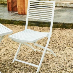 JESSE Chaise Pliante Blanc, Beige^CASA Clearance