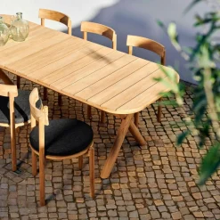 JULES Set De Jardin Avec Coussins De Chaise Noir^CASA Outlet