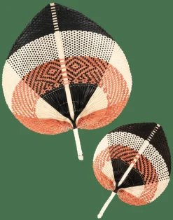 LANKA Éventail Noir, Brun, Naturel^CASA New