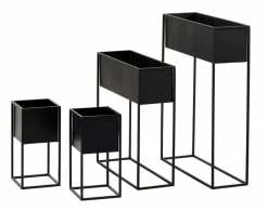 LARGO Pot De Fleurs Noir^CASA Sale