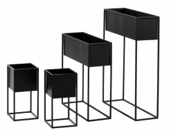 LARGO Pot De Fleurs Noir^CASA Outlet