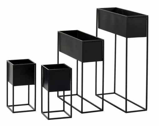 LARGO Pot De Fleurs Noir^CASA Outlet