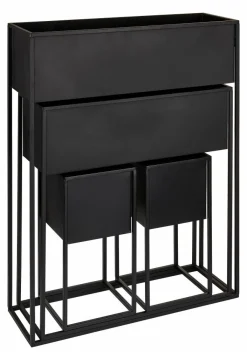 LARGO Pot De Fleurs Noir^CASA Outlet