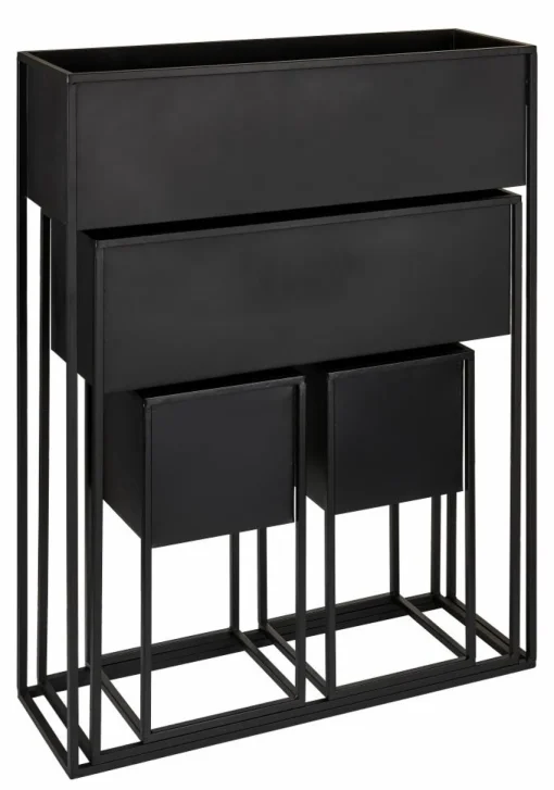 LARGO Pot De Fleurs Noir^CASA Outlet