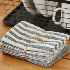 LAURENT Torchon Set De 3 Brun^CASA Outlet