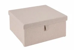 LINOLUX Boîte De Rangement Avec Couvercle Beige^CASA Outlet