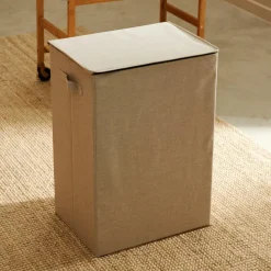 LINOLUX Panier à Linge Luxueux Beige^CASA Hot