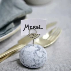 MARBLE Porte-nom Blanc^CASA Online