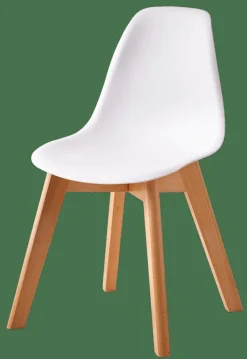 MATHIAS Chaise Pour Enfants Blanc, Naturel^CASA Hot