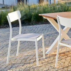 MAVAS Chaise Empilable Blanc^CASA