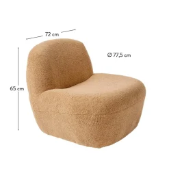 MIKE Fauteuil Brun^CASA Discount