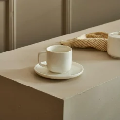 MOON Tasse Et Soucoupe 20 CL Blanc^CASA Hot