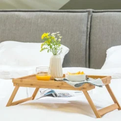 NEW BAMBOO Plateau De Lit Naturel^CASA Hot