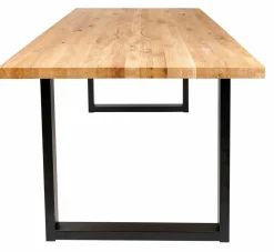 NEW OAK Table à Manger Avec Pieds U En Métal^CASA Outlet