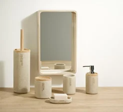 NEW RESIN Brosse WC Avec Support Naturel^CASA Best