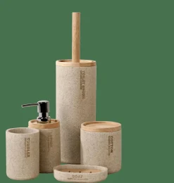 NEW RESIN Brosse WC Avec Support Naturel^CASA Best