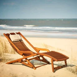 NEW VIP Chaise Relax Sans Repose-pied Naturel^CASA