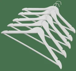 NEW WOOD Cintres Set De 5 Blanc^CASA Outlet