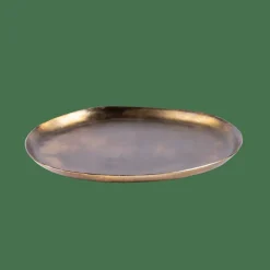 OVALS Plat De Présentation Doré^CASA Sale