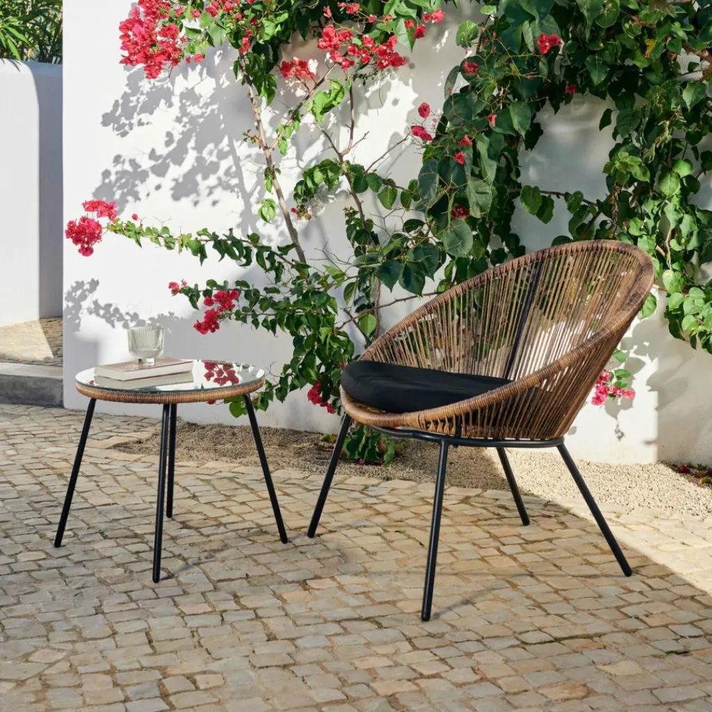 PAPAYO & ACAPULCO Salon De Jardin Natural^CASA New