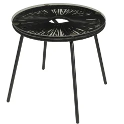 PAPAYO & ACAPULCO Salon De Jardin Noir^CASA Best