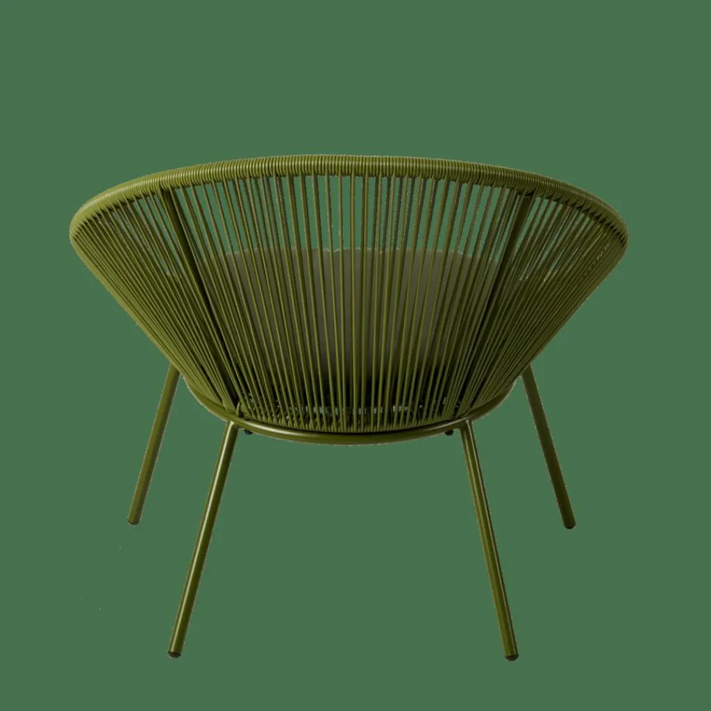 PAPAYO Chaise Lounge Avec Coussin Vert^CASA Discount