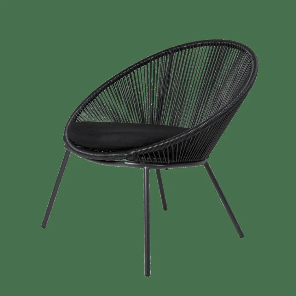 PAPAYO Chaise Lounge Noir^CASA Clearance
