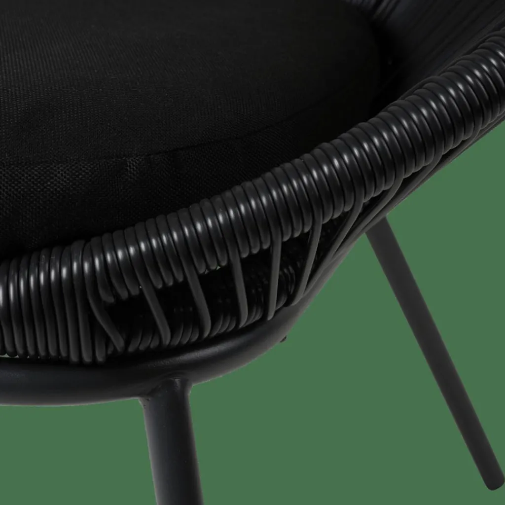 PAPAYO Chaise Lounge Noir^CASA Clearance