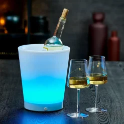 PARTY Seau à Glace Avec Moodlight Blanc^CASA Clearance