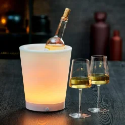 PARTY Seau à Glace Avec Moodlight Blanc^CASA Clearance