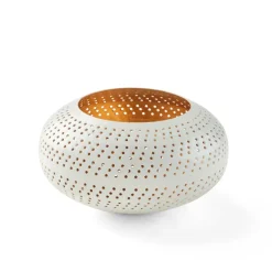 PERFORATO Support Bougie Chauffe-plat Brun Foncé^CASA Clearance