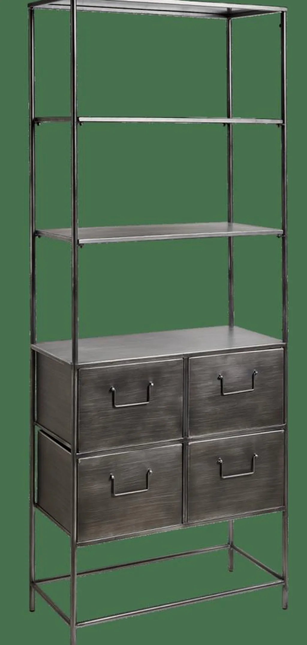 PHARMA Étagère Murale Avec 4 Tiroirs Noir^CASA Clearance