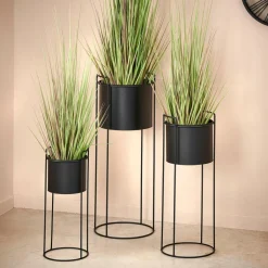 PLUTO Pot De Fleurs Noir^CASA Sale