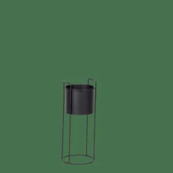 PLUTO Pot De Fleurs Noir^CASA Sale