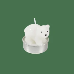 POLA 6 Bougies Chauffe-plat Ours Blanc Blanc^CASA Hot