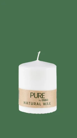 PURE Bougie Cylindrique Blanc^CASA Online