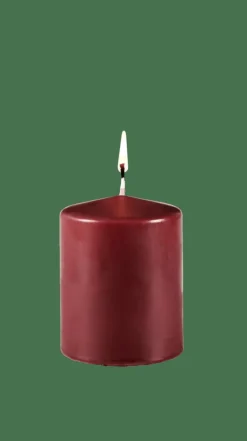 PURE Bougie Cylindrique Rouge Foncé^CASA Outlet